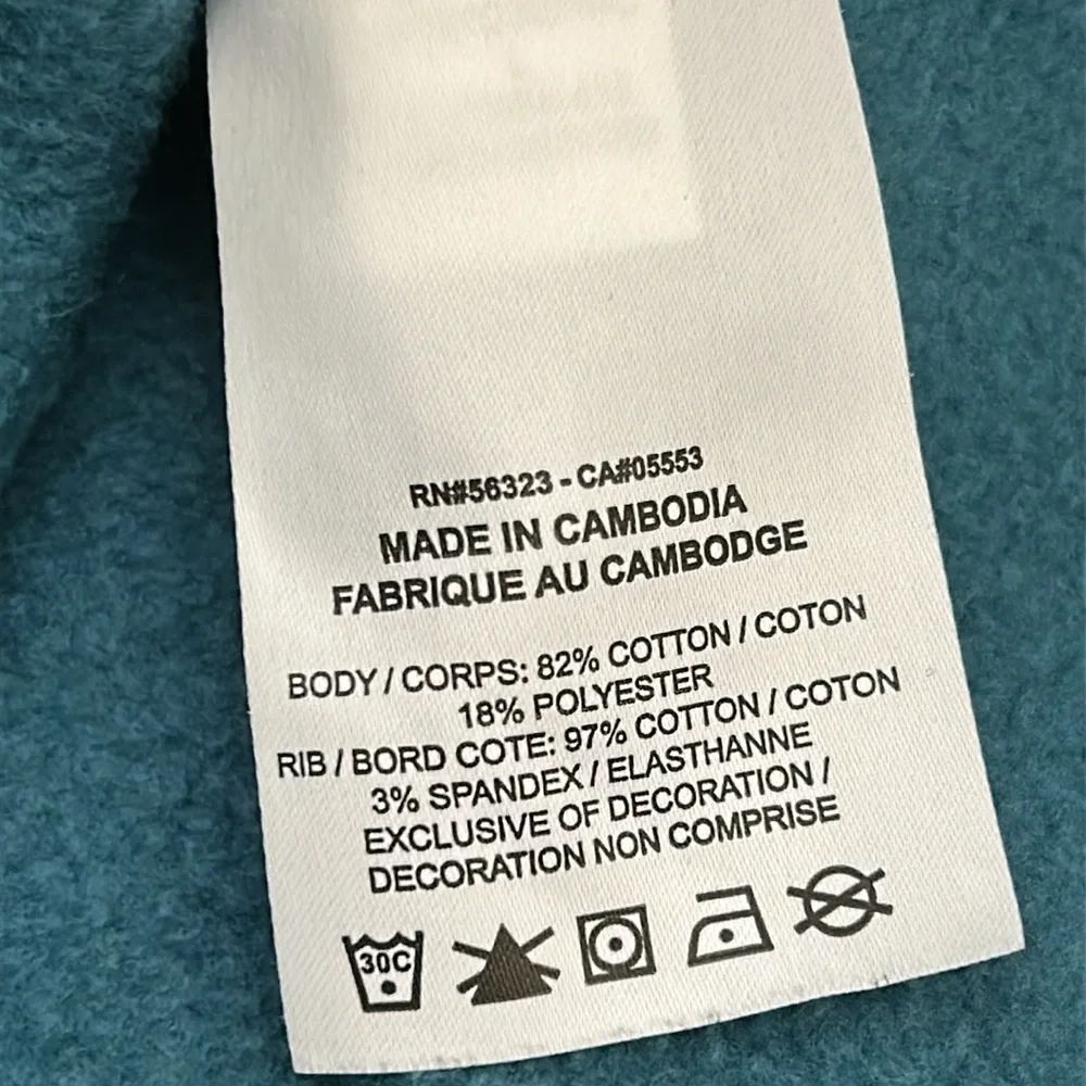 Jordan Men’s Size Large Deep Teal Crewneck Thick Cotton Pullover Sweatshirt